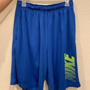 Blue Nike Dri Fit Basketball Shorts